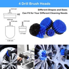 20Pcs Car Wheel Tire Detailing Brush Set Auto Cleaning Kit Drill Brushes