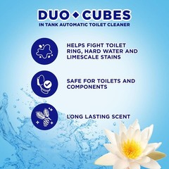 In-Tank Toilet Cleaner Duo-Cubes, Sapphire Waters, 4 Count | Fights ring and …
