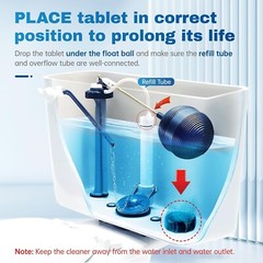 Vacplus Automatic Toilet Bowl Cleaner Tablets Bathroom Toilet Tank Cleaner New