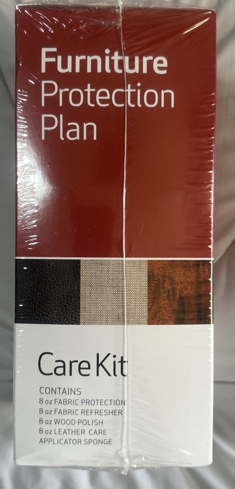 Furniture Protection Plan Care Kit Leather Fabric Wood Sealed NIP