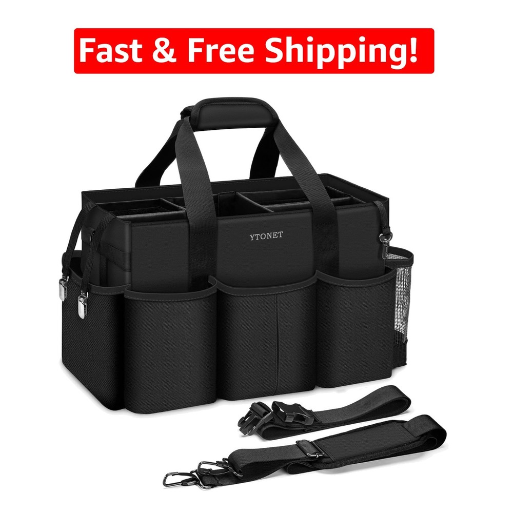 Versatile Extra Large Cleaning Caddy Bag – Lightweight with Adjustable Straps