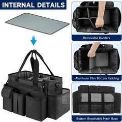 Cleaning Caddy,Cleaning Bag for Housekeepers,Cleaning Supplies Organizer with…