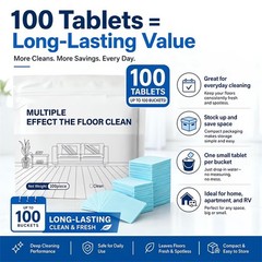 100pcs Multi-surface Floor Cleaning Tablets,Multiple Effect the floors Clean