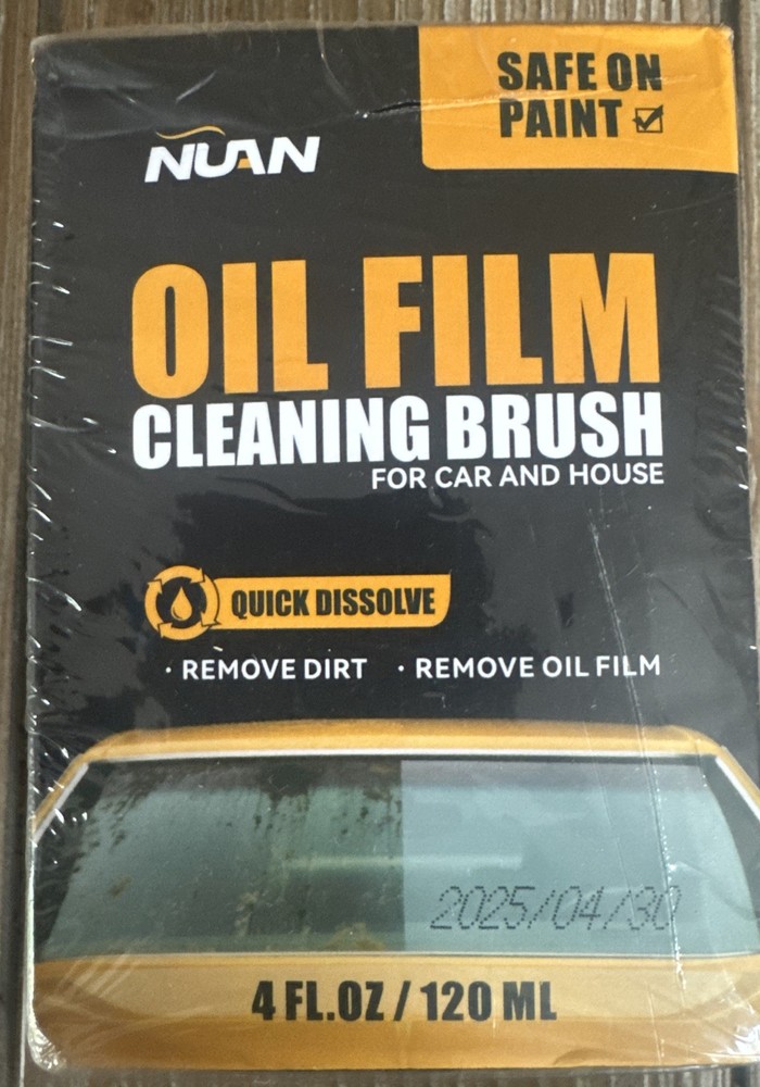 New NIB NUAN Automotive Oil Film Cleaning Brush – 4 oz. each For Car And House