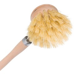 Dish Brush, Tampico Fiber, 1-1/2 Inch Round, 2 Pack – Wooden Dish Scrub Brush…