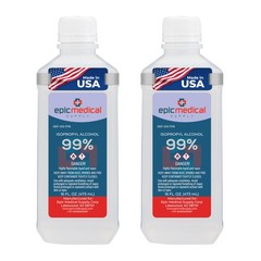 99% Isopropyl Alcohol 16 oz. Bottle, General Purpose Cleaner for Glass and PC…