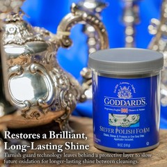 Goddard’s Silver Foam Cleaner 18 Fl Oz Removes Tarnish Protects Polishes Anti…