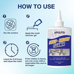 APULITO Home Mold Stain Cleaning Gel Mildew Cleaner Gel for Bathroom Kitchen