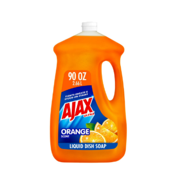 Ajax Ultra Triple Action, Dishwashing Liquid Dish Soap, Orange, 90 Fluid Ounce..