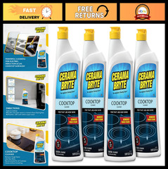 Cooktop Cleaner for Glass-Ceramic Surfaces, 18 oz – 4 Pack, Streak-Free Shine