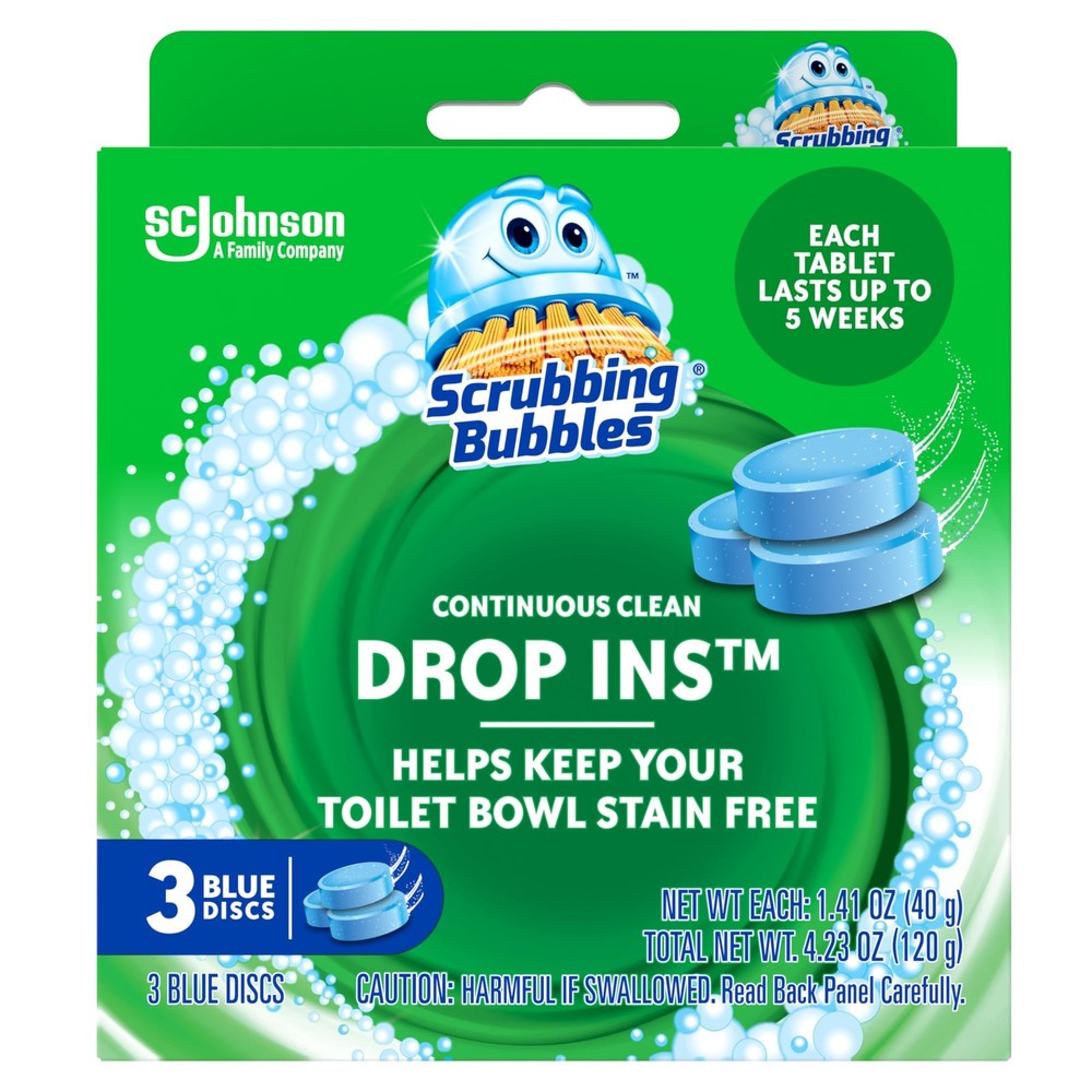 Scrubbing Bubbles Toilet Drop Ins 3 Pack Automatic Cleaner
