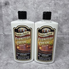 2 Pack Parker & Bailey Furniture Cream With Lemon Oil Cleans Polsihes Wood 16oz