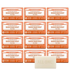 Dr. Bronner’s Pure-Castile Magic Bar Soap – Tea Tree, Made with Regenerative O