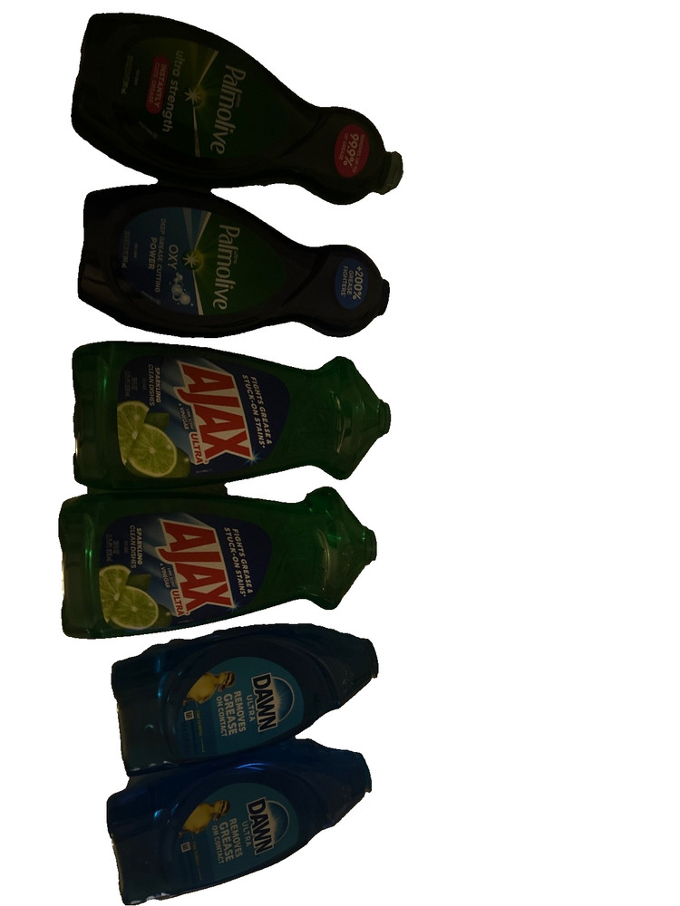 lot of 6 dish soaps ajax palmolive dawn mixed scents new sealed