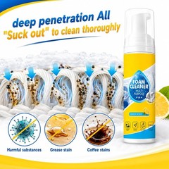 4-in-1 Multi-Purpose Foam Cleaner, All-Purpose Deep Cleaning Spraywith Sponge…