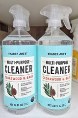 2 PACK Trader Joe’s Multi-Purpose Cleaner Cedarwood & Sage 34fl oz 1L (2 Bottles