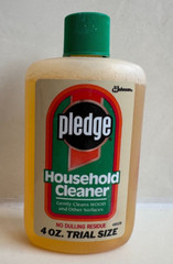 Pledge Household Cleaner 4 Oz Trial Size Vintage 1992 90% Full Liquid RARE Prop