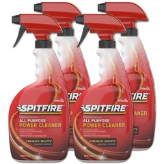 Spitfire All Purpose Power Cleaner Fresh Crisp Pine Scent Liquid 32 oz 4/Carton
