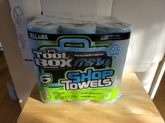 Sellars Tool Box Brand Blue Shop Towels 330 ct 6 Rolls