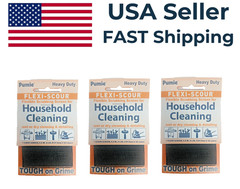 3 Pack – Pumie Flexi-Scour Flexible Scrubbing Screen for Household Cleaning