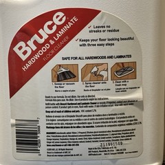 Bruce Hardwood Laminate Floor Cleaner Spray 32 oz Refill Jug 64 oz 2 Pc Set