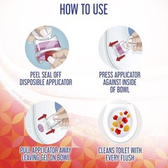Lysol Click Gel Automatic Toilet Bowl Cleaner – Mango & Hibiscus – 24 Applicator