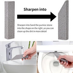 25 Pieces Pumice Stone Toilet Bowl Cleaner, Pumice Scouring Stick Remove Hard Wa
