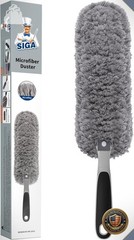 Lint Free Microfiber Duster Washable Household Cleaning Gray