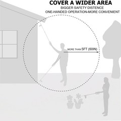 Multi-Purpose Powder Sprayer – 42″ Adjustable for Indoor & Outdoor Use