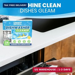 Dishwasher Cleaner Tablets & Deodorizer – 24 Pack (12 Month Supply) Deep Cleanin