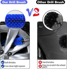 Soft Bristle Drill Brush for Wheels & Bottles – Durable & Effective Cleaning