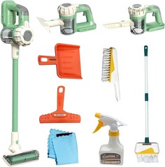 Kids Vacuum Cleaner Set 9 Pcs ABS Material Toddler Toy Cleaning Gift for Kids 3