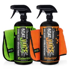 Boat Juice Necessity Boat Cleaner Kit | Exterior Water Spot Remover, Interior…