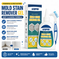 Mold Stain Remover Power Gel Cleaner Heavy Duty Bathroom Grout Shower Caulk 7oz