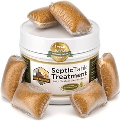 Septic Tank Treatment – 1 Year Supply of Dissolvable Easy Flush Live Bacteria