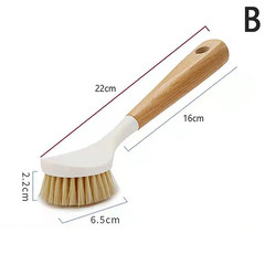 Kitchen Cleaning Brush Natural Wooden Handle Cleaning Brush Dishwashing Brush Ca
