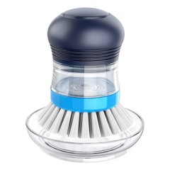 Soap Dispensing Palm Brush Storage Set, Kitchen Brush with Holder for Pot Pan…