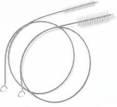 39 Inch Long Pipe Cleaner Brush 2-in-1 Set, 0.25 & 0.5 Inch Diameter Nylon Tube