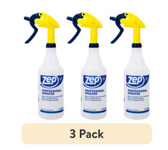(3 pack) Zep Professional Plastic Spray Bottle, 32 oz, Adjustable Nozzle, Comfor