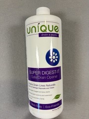 Unique Super Digest-It Clog Remover Liquid Non-Toxic Eco Friendly Septic Safe