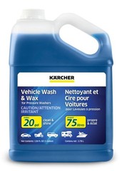 Kärcher Vehicle Wash and Wax, Pressure Washer Detergent, Cleans Cars, Bikes, …