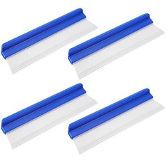 SHENLIU 4 Pack Silicone Car Squeegee 12 inch Flexible Car Water Scraper Tool Sil