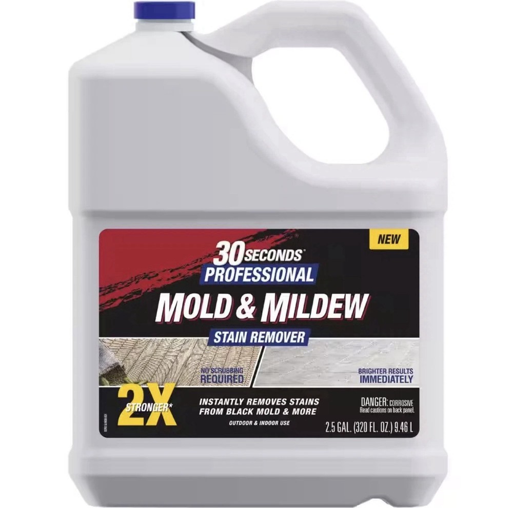 (Pack of 2) 30 Seconds 2.5 gal Pro Outdoor Cleaner Mold & Mildew Stain Remover