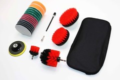Drill Scrub Brush Kit 21 Piece Set R Fabric/Tile/Ceramic FREE EXPEDITED SHIPPING