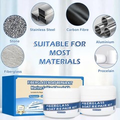 Marine Fiberglass Repair Kit for Boats, 200g/7.06oz Gel Coat Kepair kit for B…