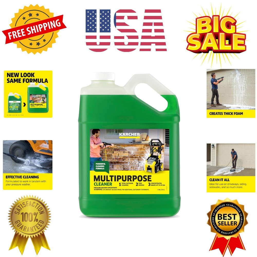 Kärcher Multi Purpose Pressure Washer Detergent, Removes Dirt and Grime from …