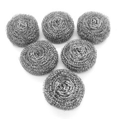 6 Pack Stainless Steel Wool Scrubber, Scouring Pads | Stainless steel scrubbe…