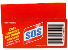 Clorox S.O.S. Steel Wool Soap Pads Reusable with Anti-Rust Protection 4 Ct 4 Pk
