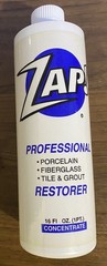 Zap! Professional Restorer 16oz — New Open Box — Porcelain Fiberglass Tile Grout
