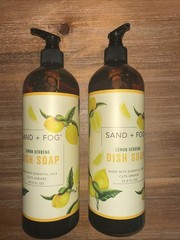 Sand + Fog Dish Soap Lemon Verbena 25.4 fl Oz. Pump Bottle Lot of 2